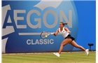 BIRMINGHAM, ENGLAND - JUNE 15:  Barbora Zahlavova Strycova of Czech Republic in action during the Singles Final during Day Seven of the Aegon Classic at Edgbaston Priory Club on June 15, 2014 in Birmingham, England.  (Photo by Tom Dulat/Getty Images)